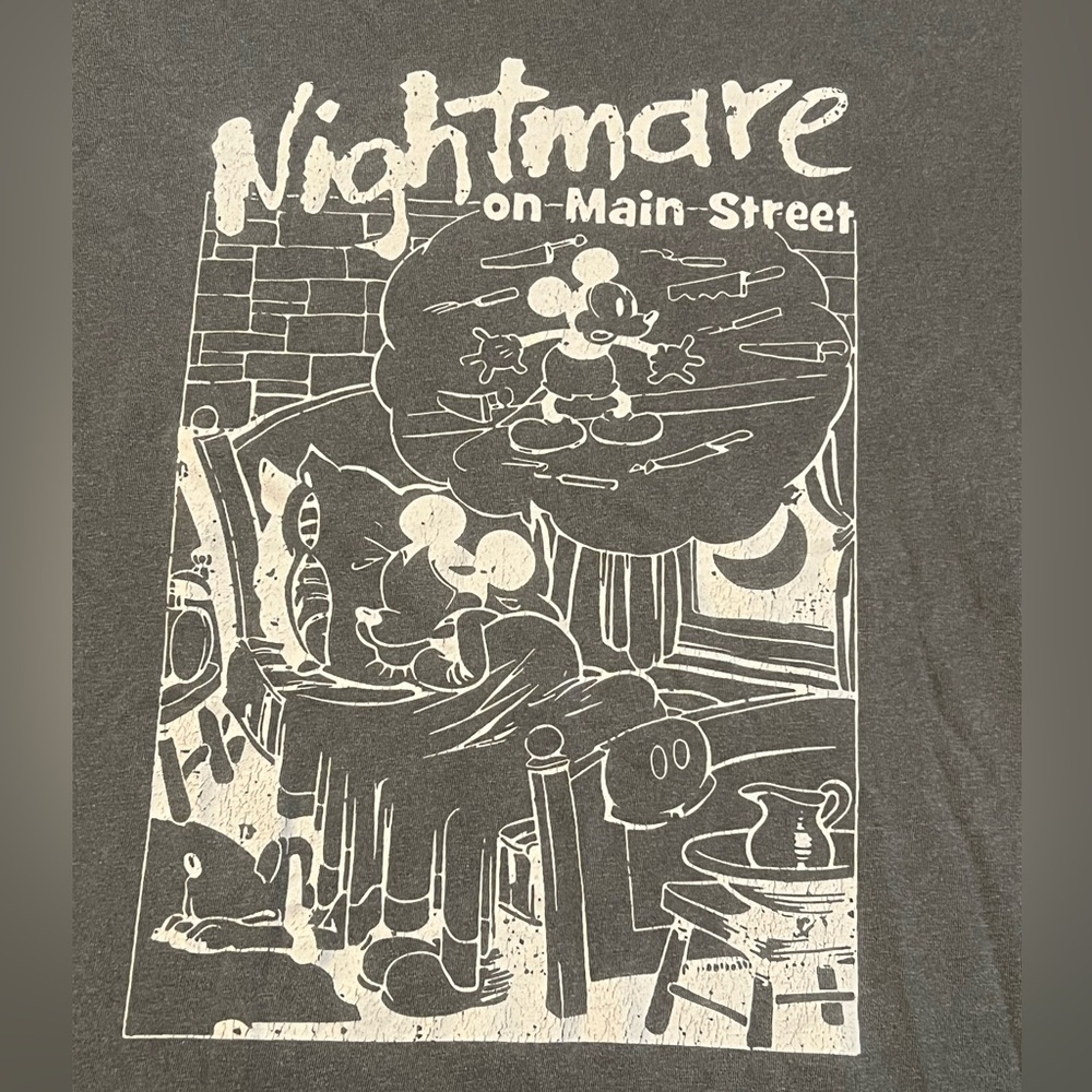 Mickey - Nightmare on Main Street - Unisex- Oversized fit - Comfort Colors- Gray